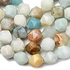 Natural Flower Amazonite Beads Strands G-Z119-A08-03-5