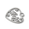 304 Stainless Steel Pendants STAS-E501-08P-2