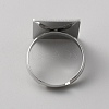 Stainless Steel Tarot Card Adjustable Ring for Women RJEW-WH0001-018P-04-2