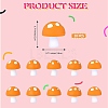 20Pcs Mushroom Silicone Focal Beads JX901E-2