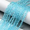 Transparent Glass Beads Strands EGLA-A039-T2mm-D20-4