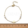 304 Stainless Steel Butterfly Link Bracelets BJEW-C098-01C-G-5