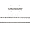 304 Stainless Steel Rope Chains CHS-G027-08B-P-2