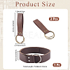 1Pc PU Leather Wrap Around Chain Belts AJEW-CL0003-70A-2