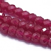Natural Ruby/Red Corundum Beads Strands G-D0013-64-3