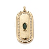 Brass Micro Pave Cubic Zirconia Pendants KK-A161-28G-1