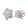 Iridescent Acrylic Bead Caps OACR-C021-08I-1