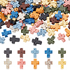 100Pcs 10 Colors Synthetic Lava Rock Beads G-ME0001-11-1