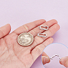 2Pcs Anti-Tarnish Rhodium Plated 925 Sterling Silver Rhinestone Twister Clasps FIND-GA0005-42-3