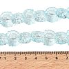 Electroplate Baking Paint Transparent Glass Beads Strands GL-CBA17FF-02K-4