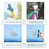 Waterproof PVC Colored Laser Stained Window Film Adhesive Stickers DIY-WH0256-034-5