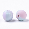 Tri-color Food Grade Eco-Friendly Silicone Beads X-SIL-T056-02b-02-2