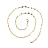 Brass Oval Link Chains Necklace for Women NJEW-P265-25G-3