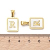 Ion Plating(IP) 304 Stainless Steel Pave Shell Pendants STAS-G327-01G-R-3