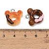 Opaque Resin Imitation Donut Pendants RE-CBAF169-06B-3
