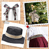 2 Rolls 2 Colors Imitation Burlap Ribbon DIY-CY0001-75-4