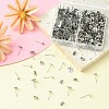 200Pcs 5 Sizes 304 Stainless Steel Stud Earring Findings STAS-YW0001-74P-5