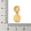 Ion Plating(IP) 304 Stainless Steel European Dangle Charms STAS-U005-41G-3