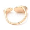 Natural Shell Oval Open Cuff Ring RJEW-G288-02G-3