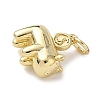 Brass Charms KK-B155-16G-2