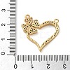 Brass Micro Pave Colorful Cubic Zirconia Connector Charms KK-G483-10G-3