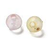 Frosted Transparent Acrylic Beads OACR-F013-12A-2