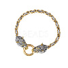 Vintage Alloy Viking Wolf Link Bracelets for Unisex WGCFB12-01-5