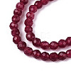 Dyed Natural Ruby Beads Strands G-T143-06-3
