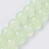 Natural White Jade Beads Strands G-G756-M-6mm-2