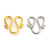 60Pcs 2 Colors 304 Stainless Steel Hook Clasps STAS-UN0050-71-1