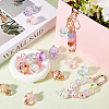 24Pcs 6 Colors Bubble Style Transparent Acrylic Pendants MUSH-SC0001-01-4