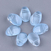 Transparent Spray Painted Glass Charms GLAA-S183-05C-1