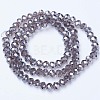 Electroplate Glass Beads Strands EGLA-A034-T4mm-A09-2
