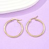 Ion Plating(IP) 304 Stainless Steel Hoop Earrings EJEW-N0016-11G-D-4