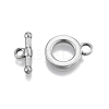 Non-Tarnish 201 Stainless Steel Toggle Clasps STAS-N099-21-1