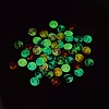 50Pcs Luminous Glass Cabochons sgGLAA-SZ0001-15B-4