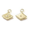 Brass Micro Pave Cubic Zirconia Pendants KK-P188-C03-G-2