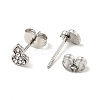 Rhinestone Gourd Stud Earrings with 316 Surgical Stainless Steel Pins EJEW-A081-04P-03-2