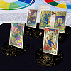 4Pcs 4 Style Wooden Tarot Card Stand Holder DJEW-WH0041-007-5