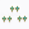 Electroplate Druzy Resin Links connectors RESI-F014-B03-1
