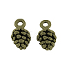 Pine Cone Tibetan Style Alloy Pendants TIBEP-R344-25AB-LF-1