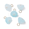 Acrylic Lotus Pendants PALLOY-JF02712-05-1
