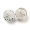Natural Howlite Round Ball Figurines Statues for Home Office Desktop Decoration G-P532-02A-27-2