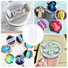 8Pcs Acrylic Heat Transfer Big Pendants FIND-SP0003-10D-4