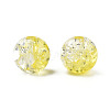 Transparent Crackle Acrylic Beads CACR-N002-03B-4