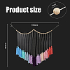 Woolen Yarn Boho Tassel Wall Hanging Ornaments HJEW-WH0071-02-2