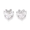 Brass Micro Pave Cubic Zirconia Pendants KK-T071-45P-1