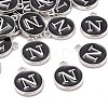 Platinum Plated Alloy Charms LS-ENAM-S118-02N-P-4