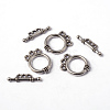 Tibetan Style Alloy Toggle Clasps X-LF10795Y-3
