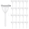 300Pcs Stainless Steel Plastic Brooch Findings KY-MA0001-01-1